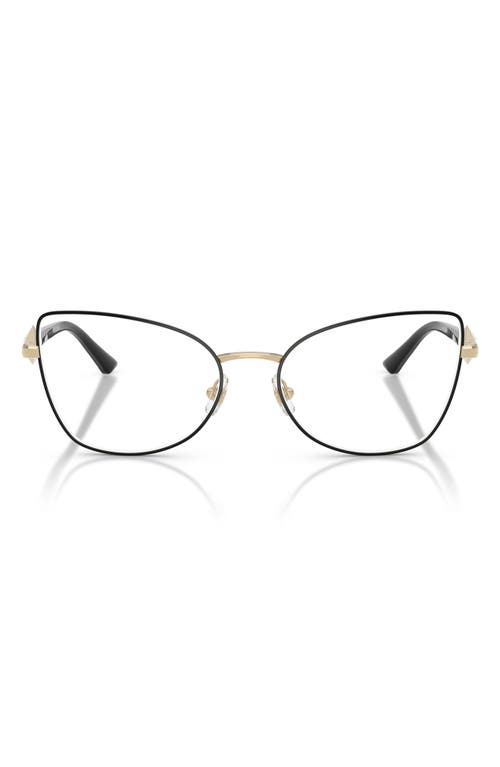 Jimmy Choo 55mm Cat Eye Optical Glasses In Black