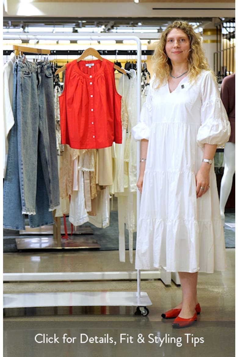 Cotton Button-Up Tank Top video