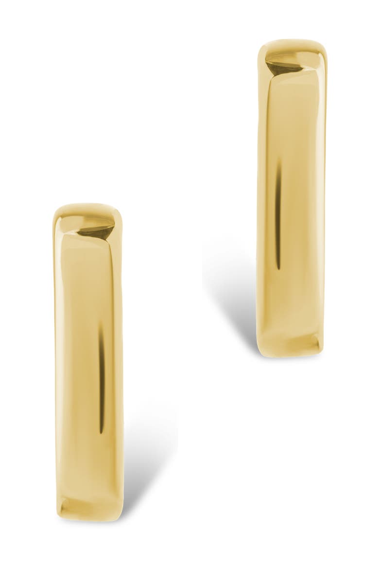 Eilish Two-Tone Rectangular Hoop Earrings, Alternate, color, DUAL TONE