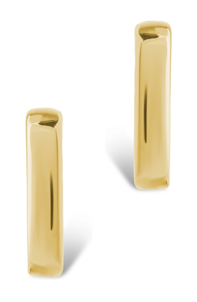 Sterling Forever Eilish Two-Tone Rectangular Hoop Earrings, Alternate, color, Dual Tone