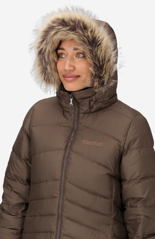 Marmot Montreal 700 Fill Power Down Parka In Brown