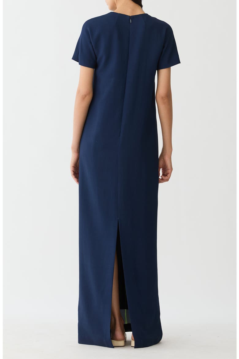 Iris Print Cady Gown, Alternate, color, MIDNIGHT BLUE