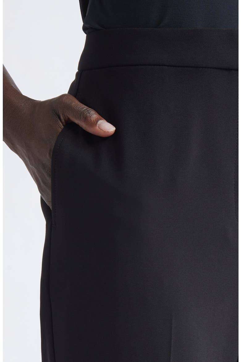 Isabel Soft Stretch Suiting Slim Ankle Pants, Alternate, color, BLACK