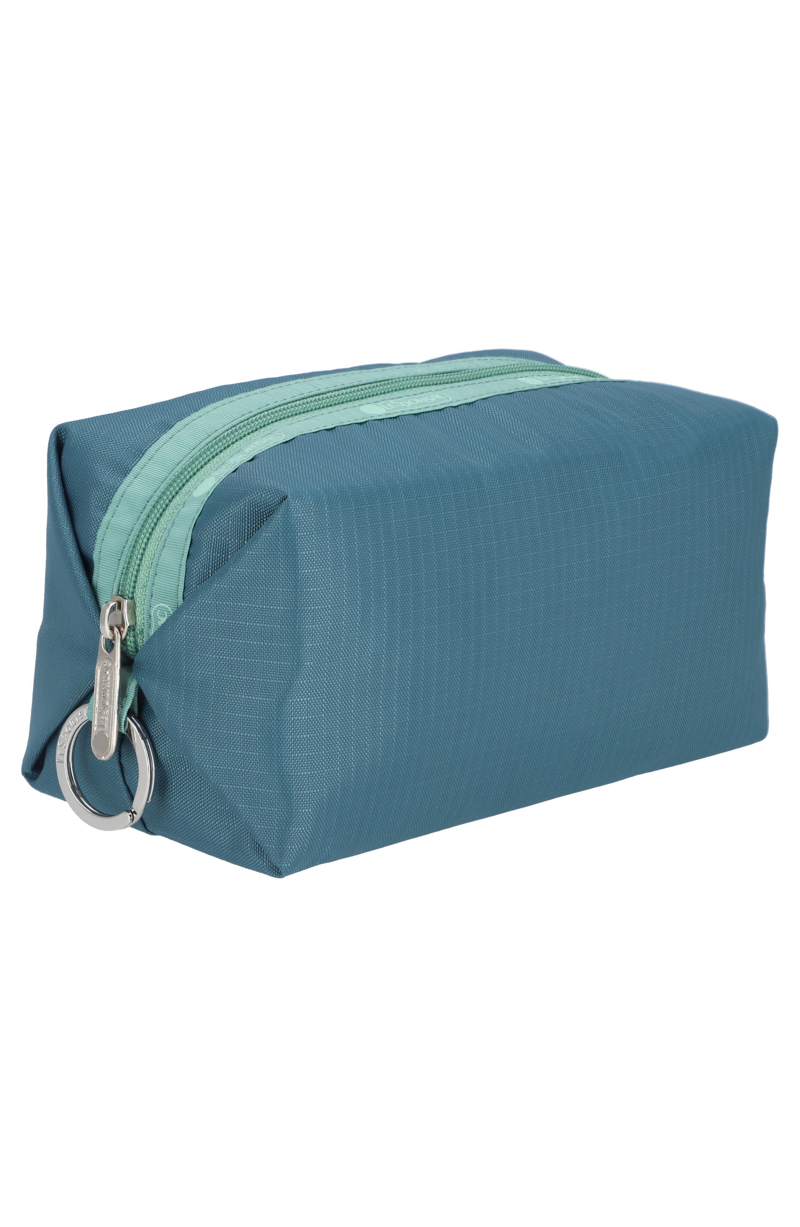 LeSportsac Large Ripstop Zip Pouch, Alternate, color, Blue Indigo/ Mint