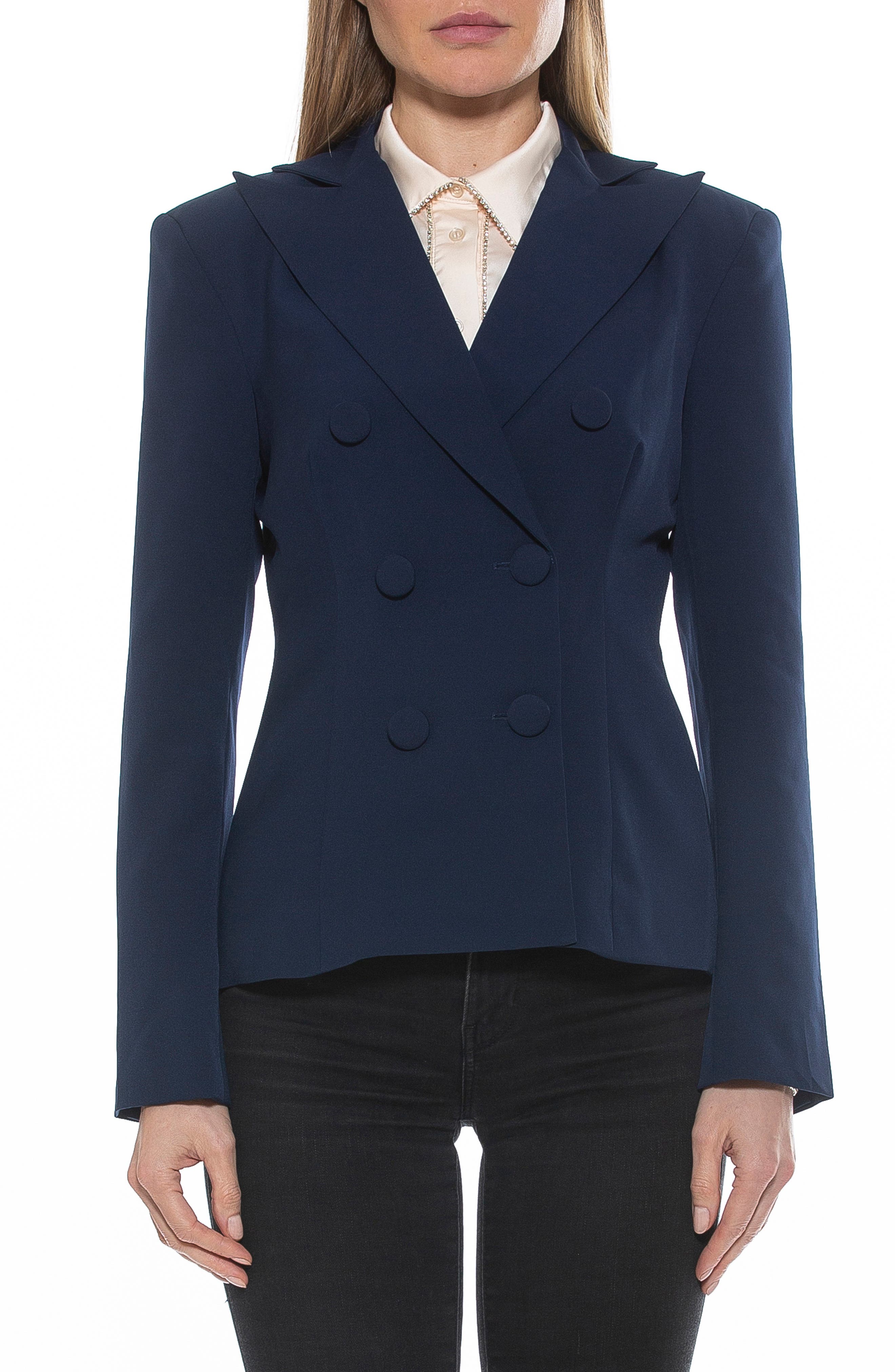 Alexia Admor Lianne Classic Double Breasted Button Front Closure