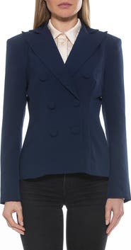 Alexia Admor Lianne Classic Double Breasted Button Front Closure