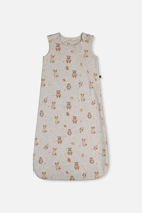 Organic Cotton Animal Shoulder Snap Sleep Sack