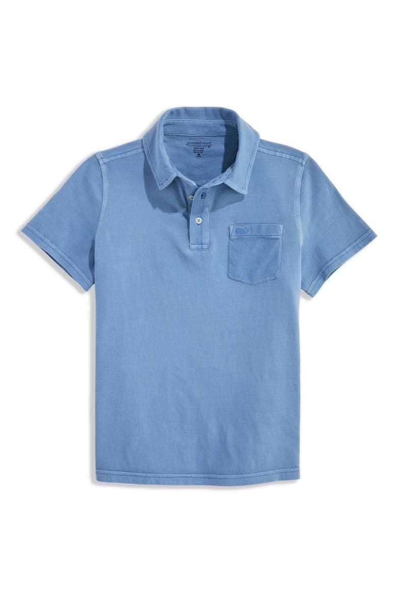 Kids' Surf Garment-Dyed Polo, Main, color, COASTLINE