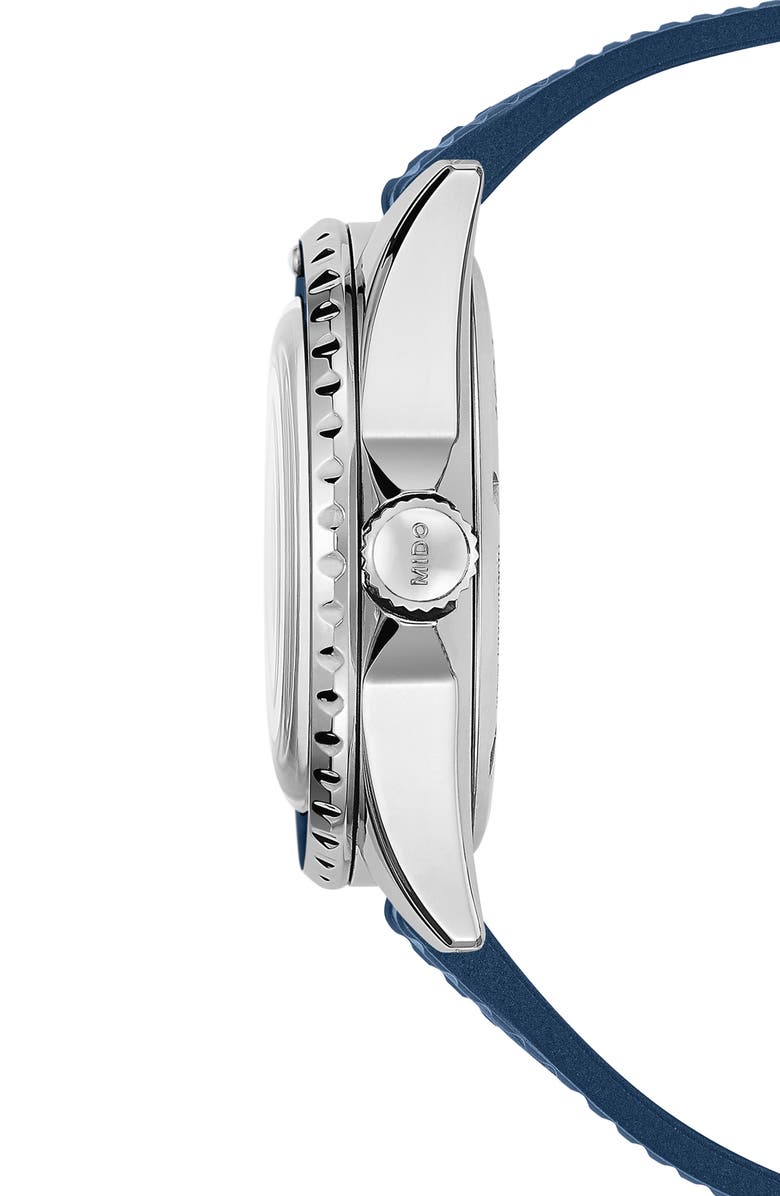 MIDO Ocean Star Tribute Bracelet Watch & Rubber Strap Gift Set, 40.5mm, Alternate, color, Blue Gradient