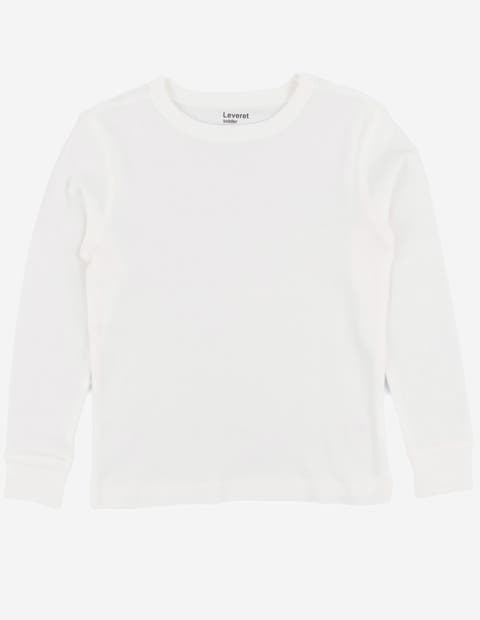 Kids Long Sleeve T-Shirt, 100% Cotton, Solid Colors