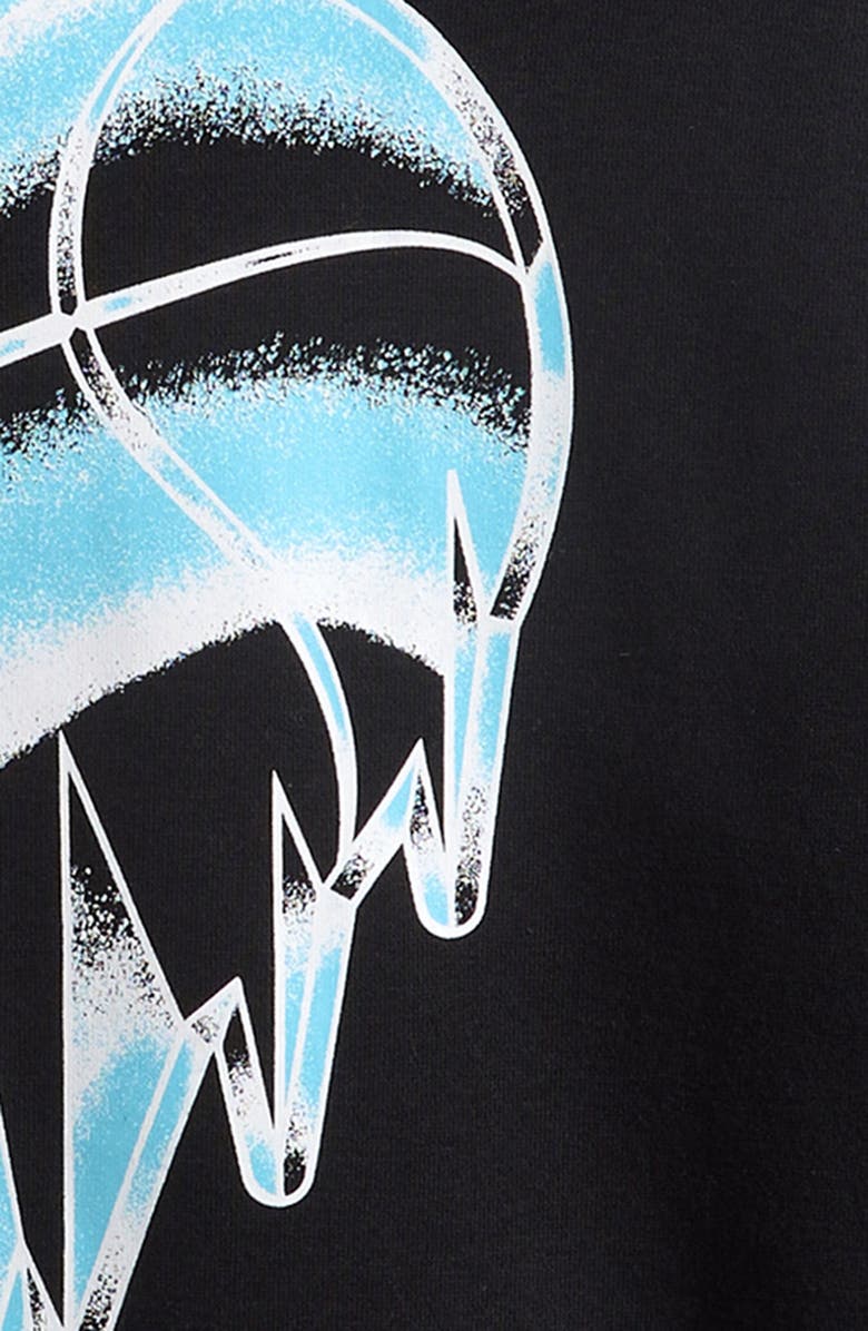 OVERTIME Kids' Cold Hearts Iced Graphic Hoodie, Alternate, color, Black