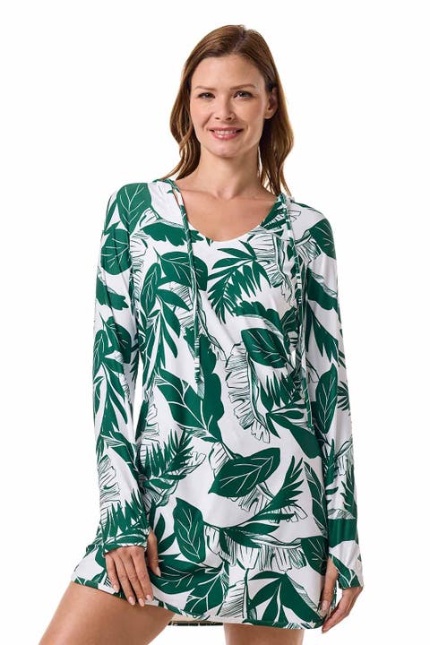Seacoast Hooded Cover-Up Dress, UPF 50+ Sun Protection
