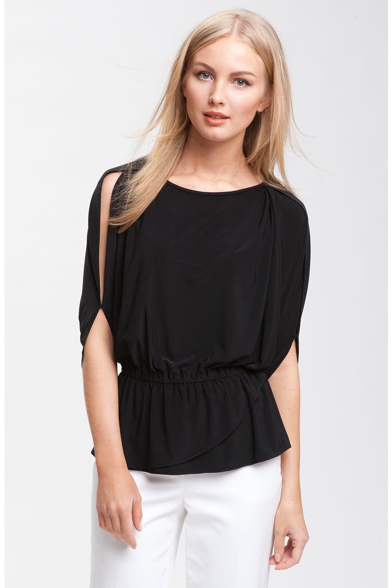 'Tiani' Knit Top, Main, color, BLACK