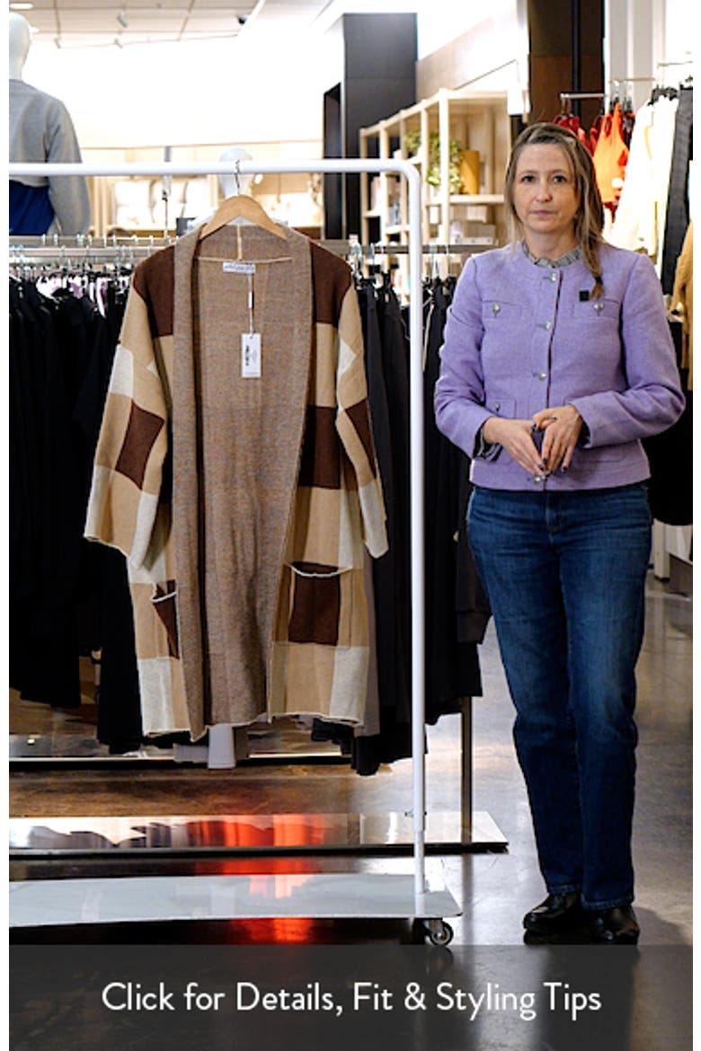 Ecoya Check Longline Cardigan video