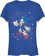 Sonic the Hedgehog Junior's 4th of July Fireworks T-Shirt