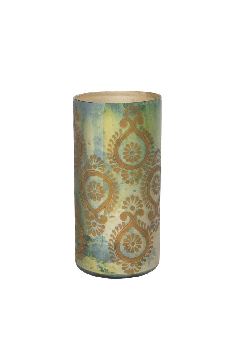 4 in Etched Mercury Glass Vase, Main, color, Multicolor