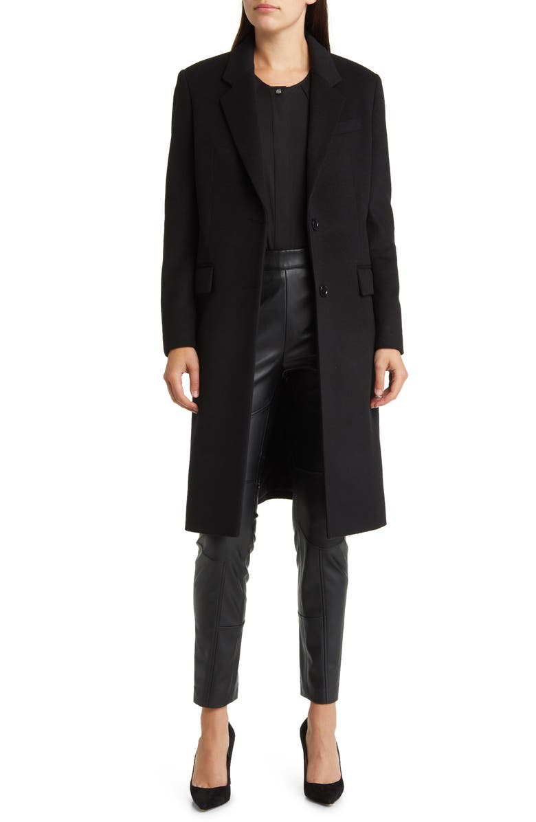BOSS Catara Virgin Wool & Cashmere Coat, Main, color, 