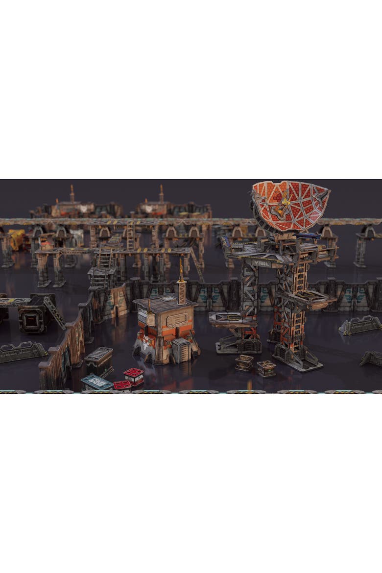 Scifi Terrain, Satcomm Installation Neutral Theme, Alternate, color, Multicolored