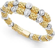 LAGOS Signature Caviar Superfine Diamond Wrap Ring