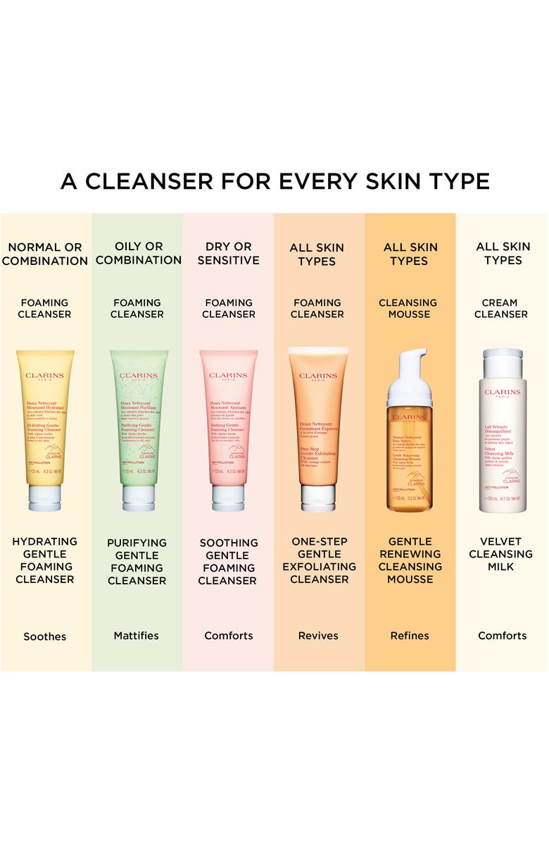 Clarins Purifying Gentle Foaming Cleanser with Salicylic Acid, Alternate, color,