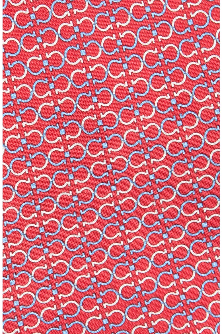 Zelig Gancini Print Silk Tie, Alternate, color, ROSSO