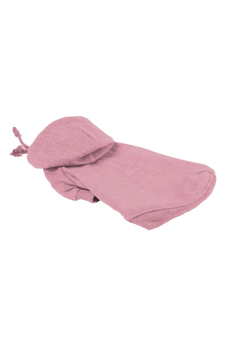 PET LIFE Fashion Plush Cotton Hoodie - X-Small, Alternate, color, Pink