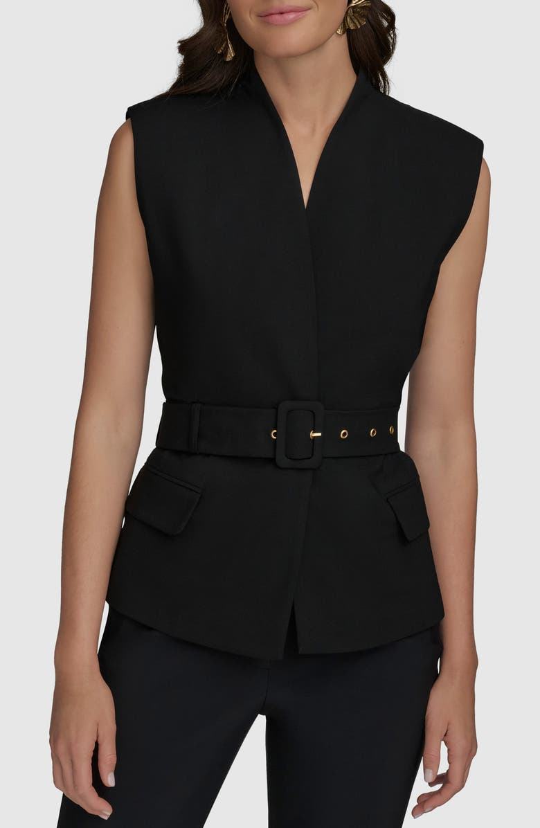 Donna Karan New York Belted Vest, Main, color,