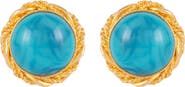Susan Caplan 1980s Vintage Turquoise Clip-On Earrings
