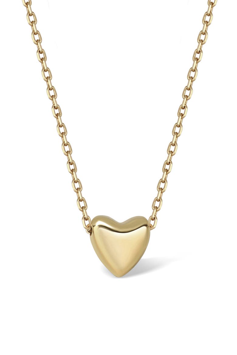 14K Gold Heart Pendant Necklace, Alternate, color, 14K YELLOW GOLD