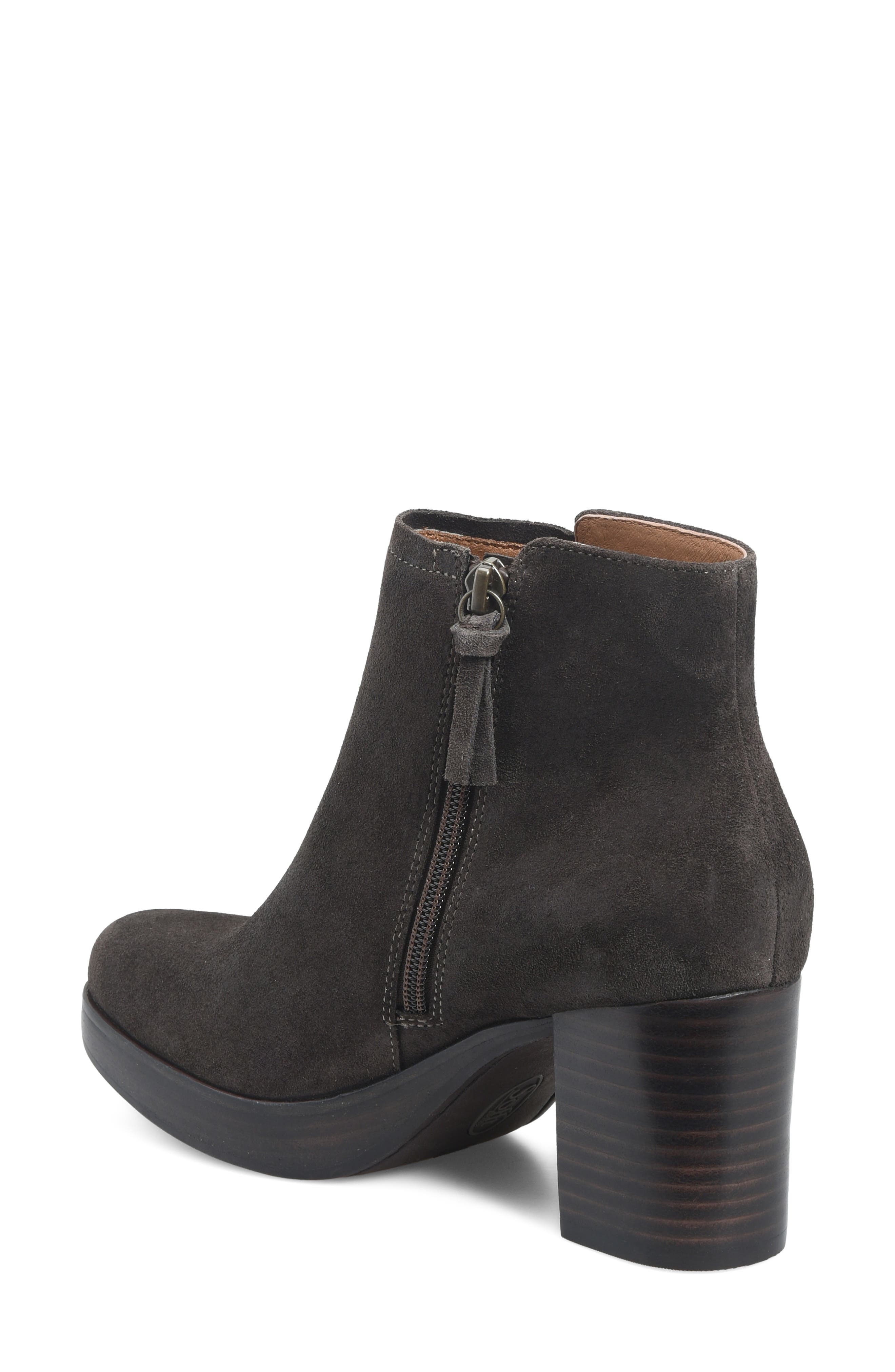Kendall Leather Bootie, Alternate, color, LINCE DARK BROWN