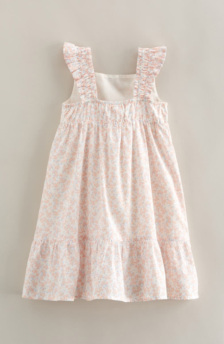 Nordstrom Kids' Floral Print Cotton Dress, Alternate, color, Ivory Egret- Pink Nora Ditsy