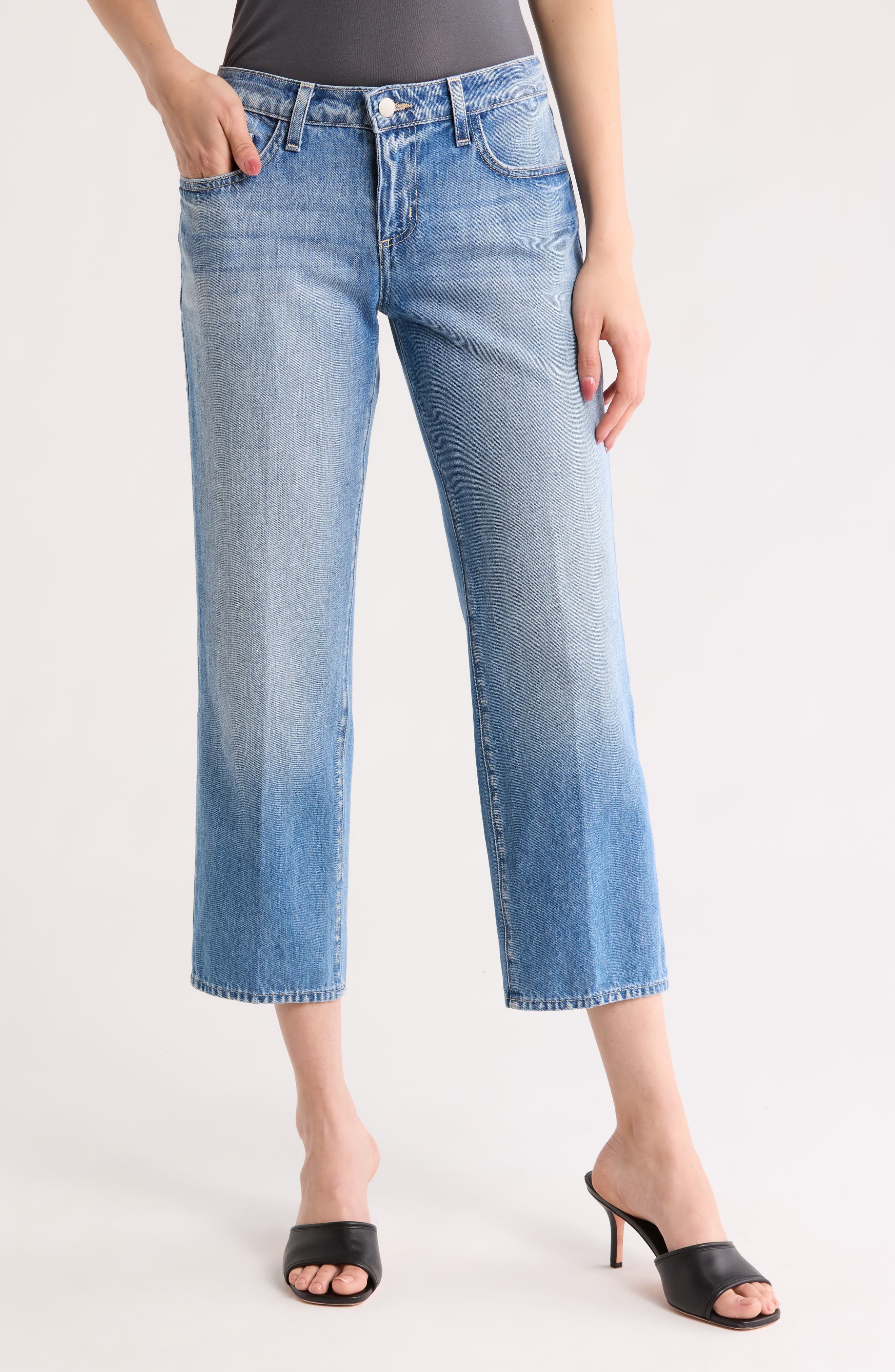 L'AGENCE Blaine Low Rise Crop Stovepipe Jeans