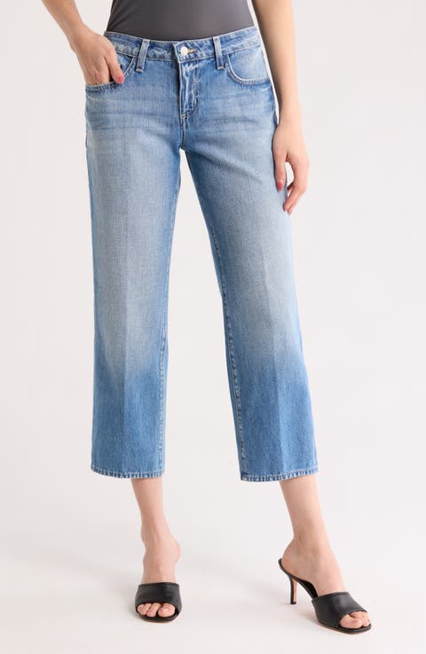 Blaine Low Rise Crop Stovepipe Jeans (Caruso)