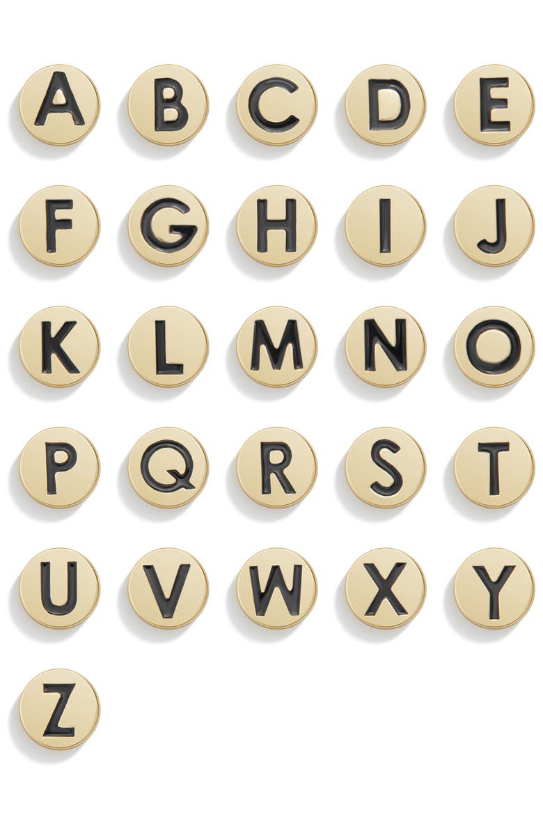 BaubleBar Pisa Custom Disc Stretch Bracelet, Alternate, color, Black