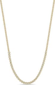 Zoë Chicco XS Diamond Bezel Curb Chain Necklace