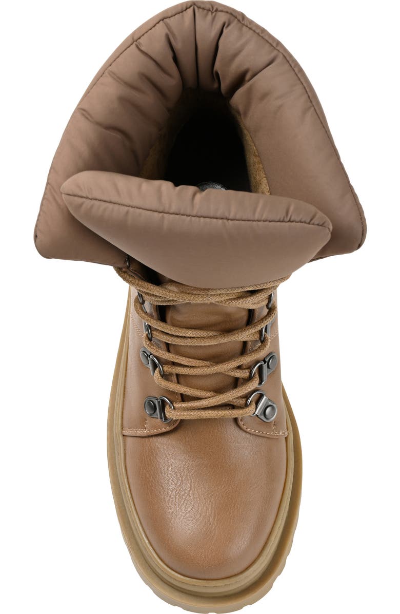 Journee Collection Irrah Lug Sole Boot, Alternate, color, Taupe