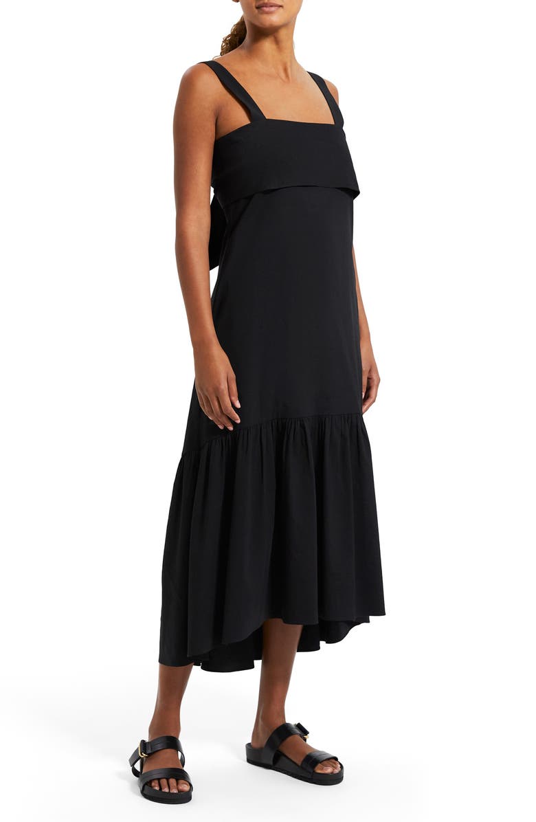 Theory Linen Blend Midi Dress, Alternate, color, 