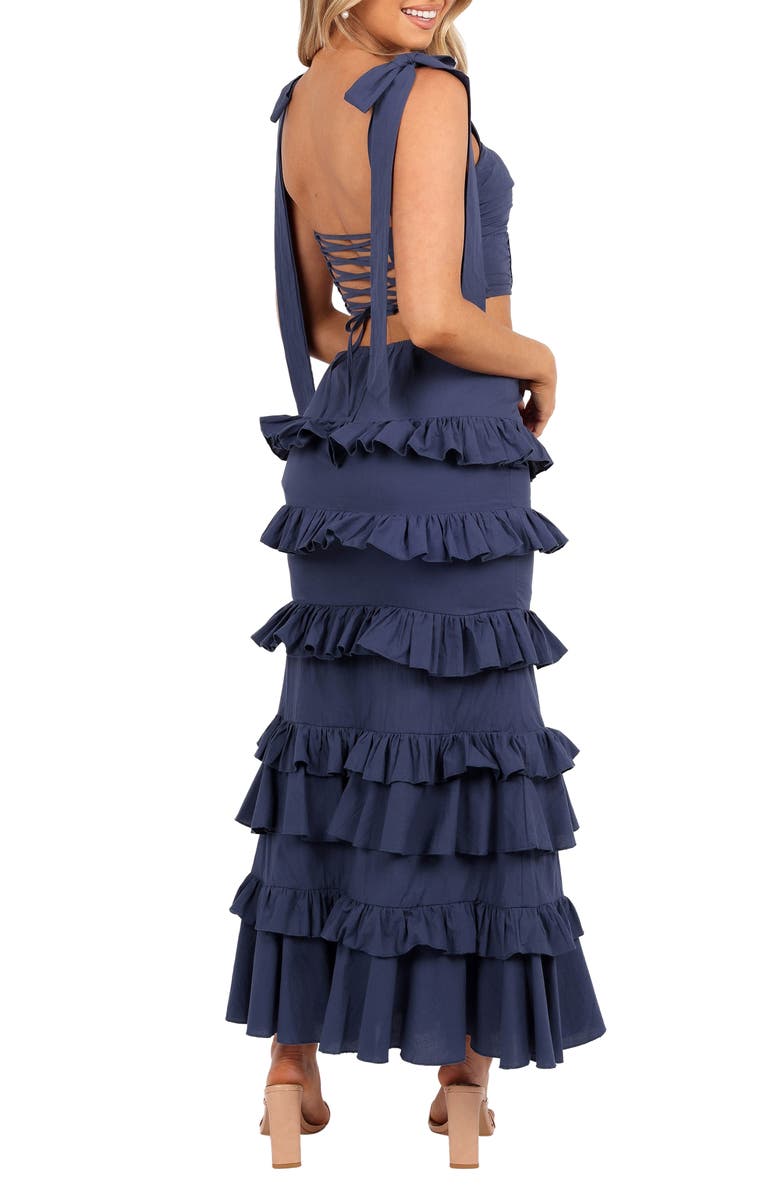 Petal & Pup Tia Crop Corset Top & High Waist Maxi Skirt Set, Alternate, color,