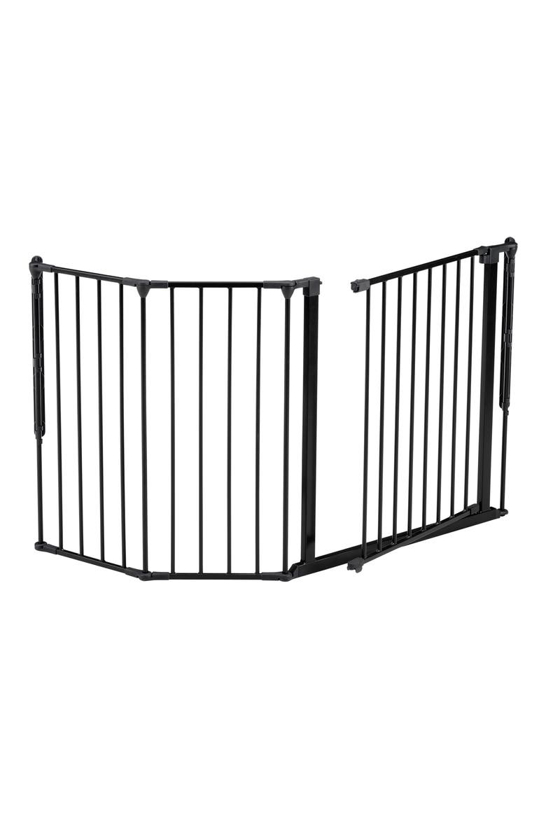 Flex Medium Metal Gate, Alternate, color, BLACK