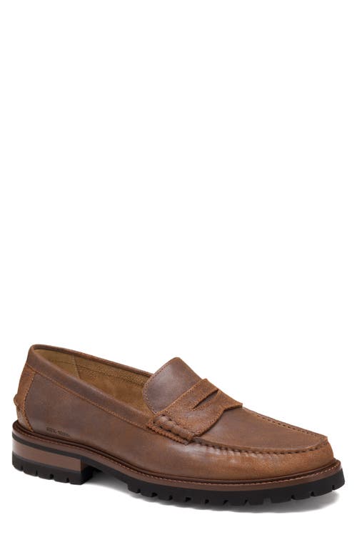 Johnston & Murphy Collier Penny Loafer In Brown