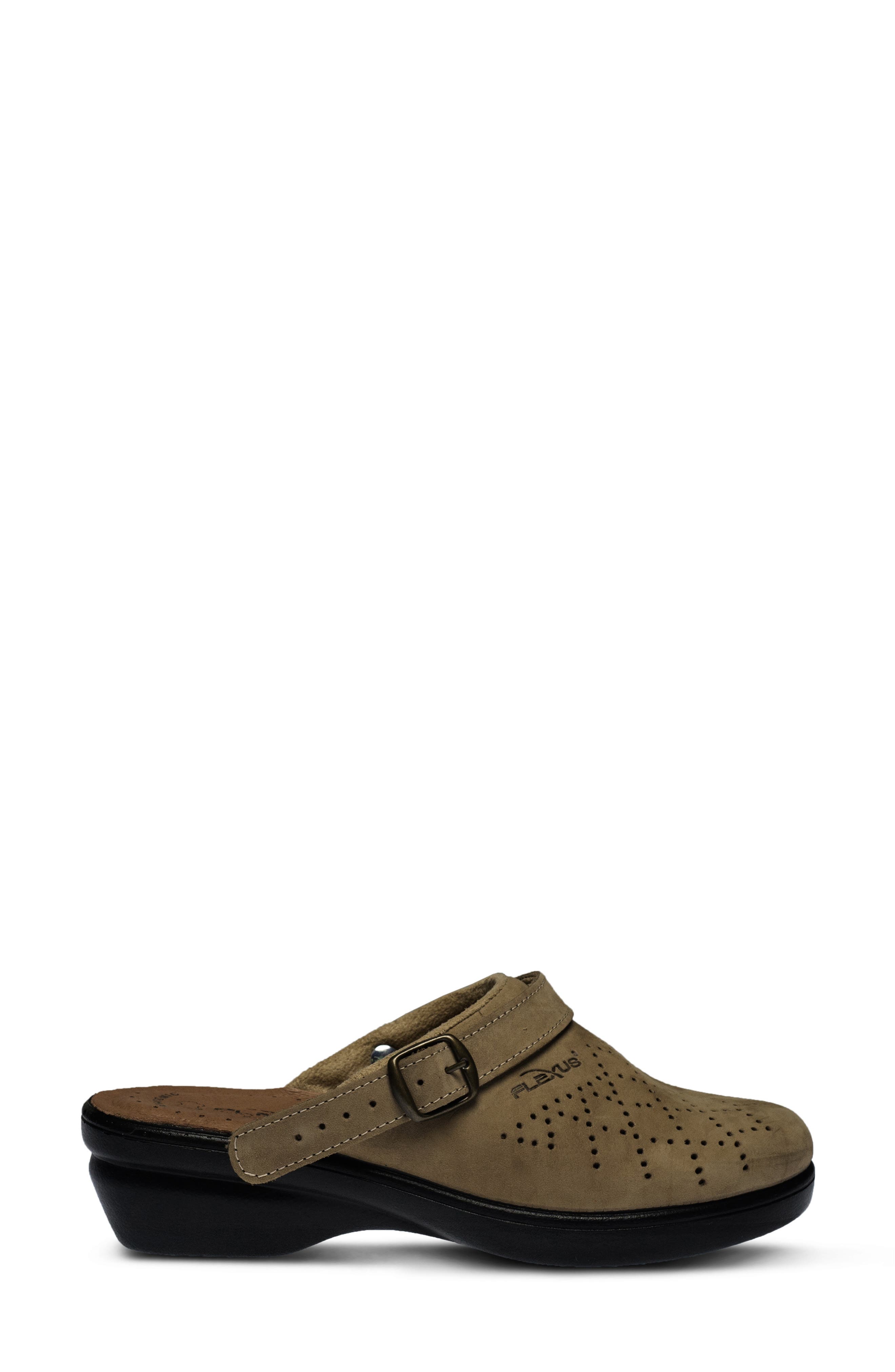 Pride Clog, Alternate, color, BEIGE NUBUCK LEATHER