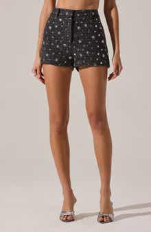 ASTR the Label Wynn High Waist Tweed Shorts