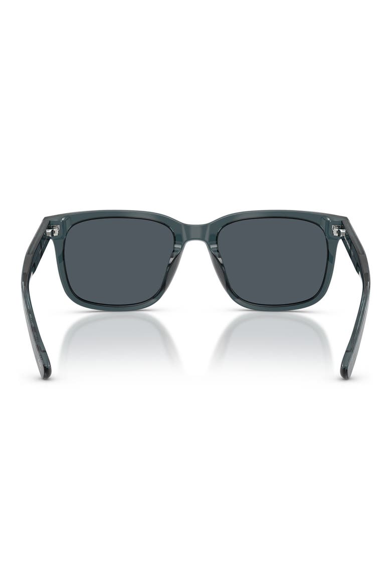 55mm Square Sunglasses, Alternate, color, MILKY BLUE / BLUE GREY