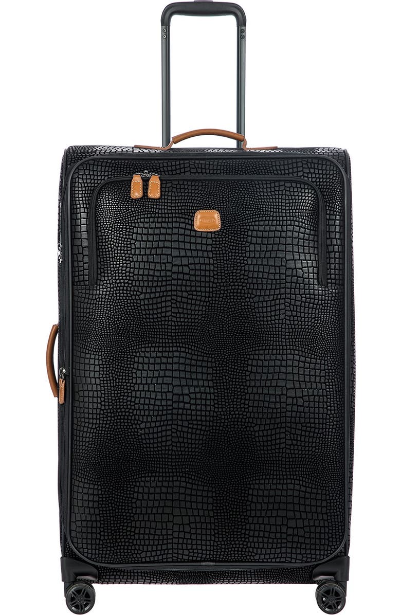 Bric's My Safari 28-Inch Expandable Croc Embossed Carry-On Spinner Luggage, Alternate, color,