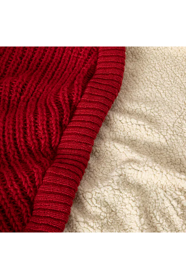 Snuggle Up Footsie Blanket Cherry-ish You Red, Alternate, color, Cherry Red
