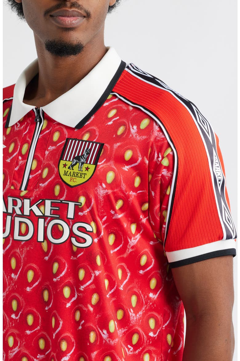 x Umbro Strawberry Half Zip Soccer Jersey (Men) | Nordstrom