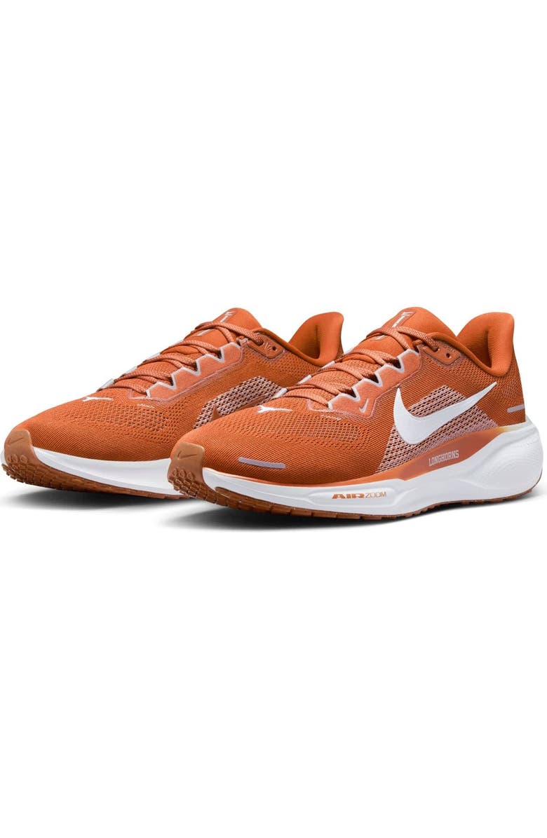 Nike Unisex Nike Texas Orange Texas Longhorns Zoom Pegasus 41 Running Shoes, Alternate, color,