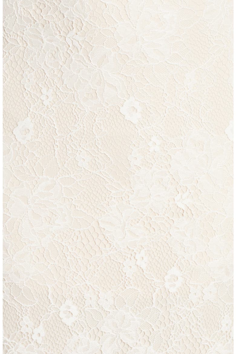 Capelet Lace Wedding Dress, Alternate, color, IVORY/ PETAL