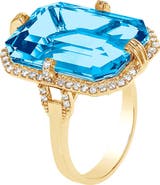 GOSHWARA Gossip Emerald Cut Ring
