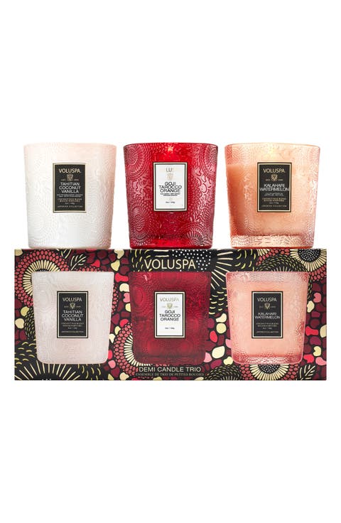 Fruits of Paradise Demi Candle Trio